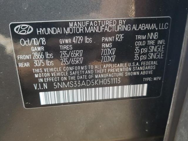 Hyundai SANTA FE Sel Image 2