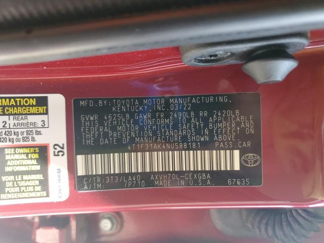 Toyota Camry Xle Image 11