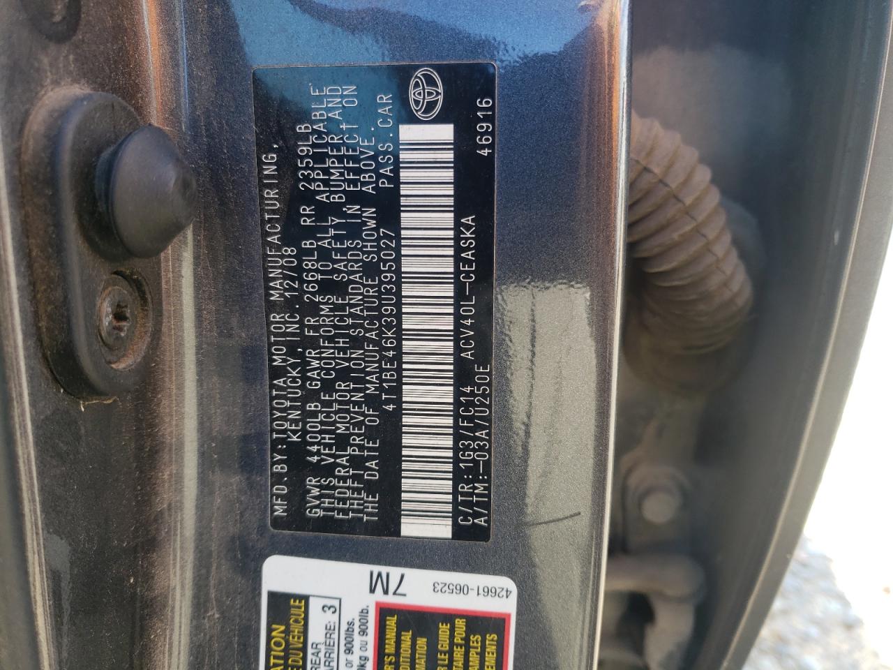 Toyota Camry Base Image 4