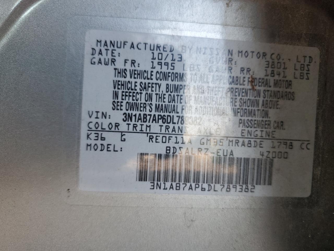 Nissan Sentra S Image 8