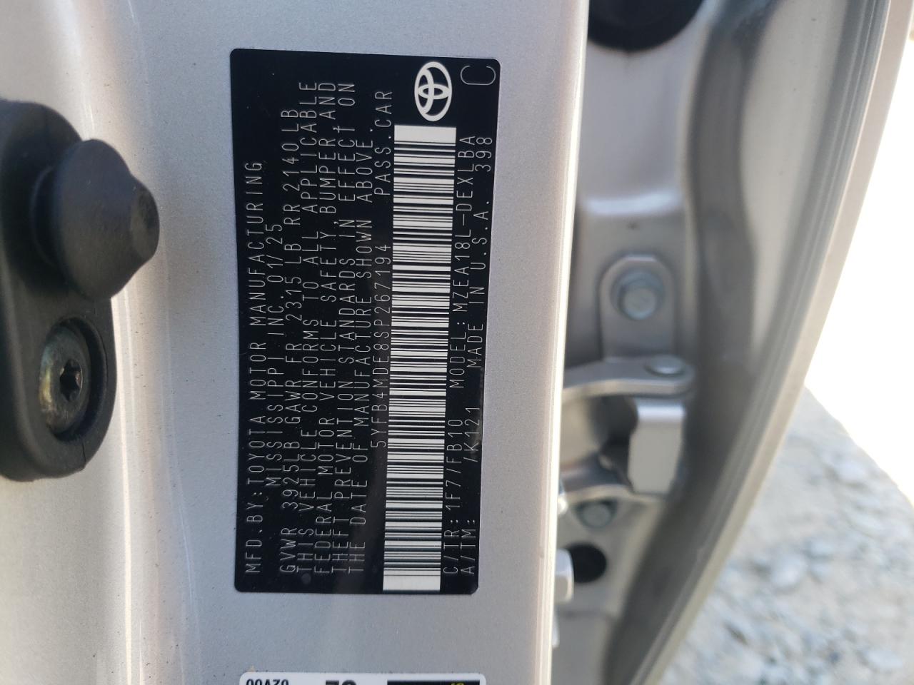 Toyota Corolla Le Image 12