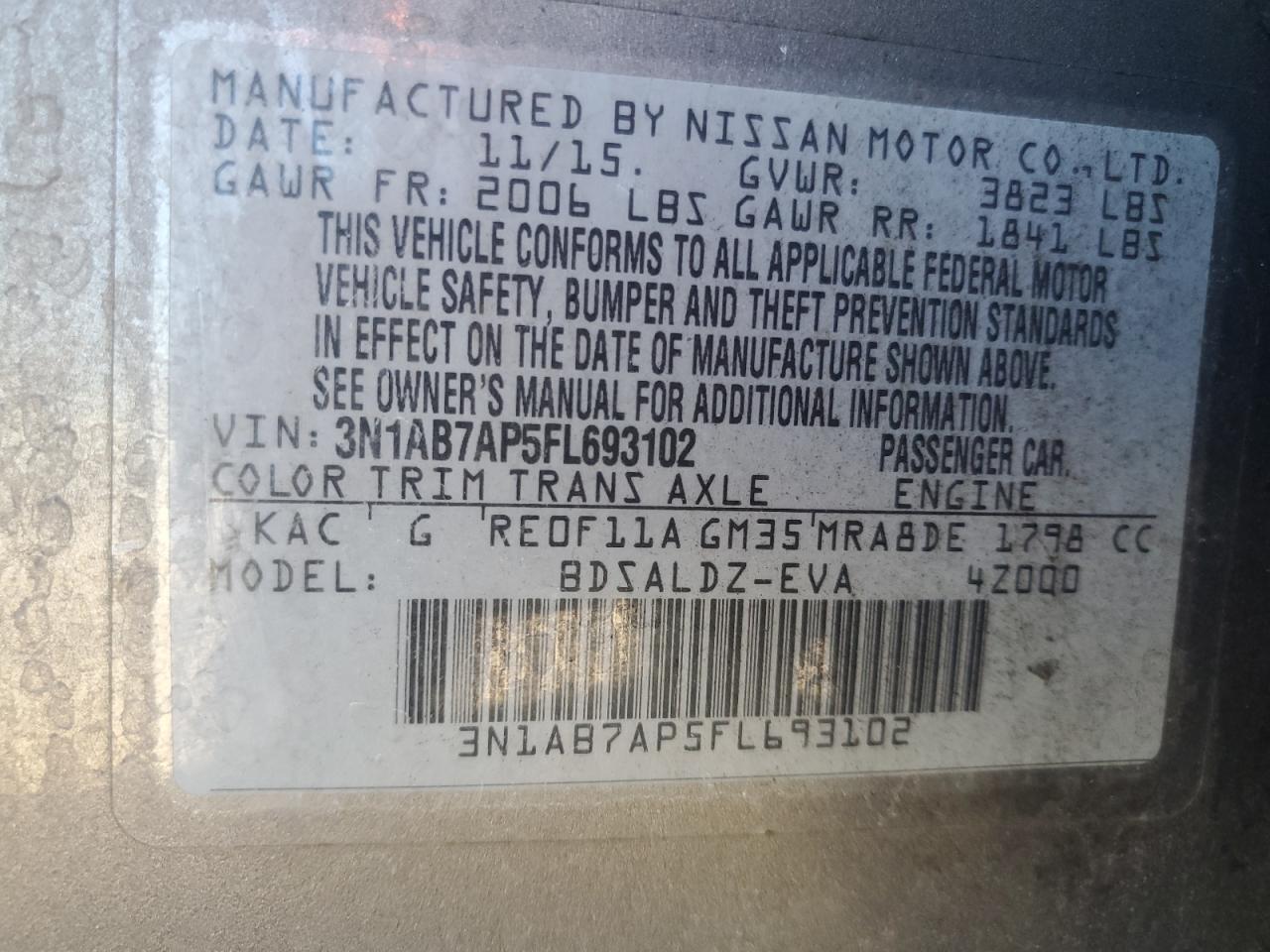 Nissan Sentra S Image 2