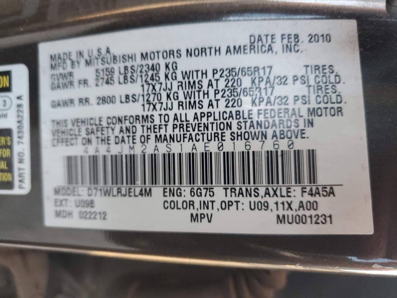 Mitsubishi Endeavor Ls Image 5