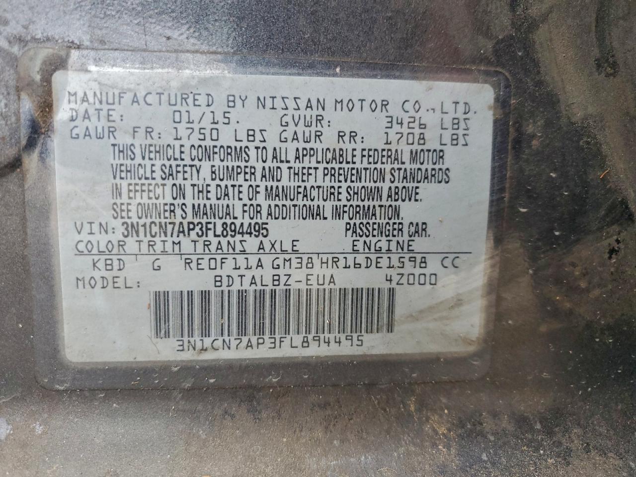 Nissan Versa S Image 11