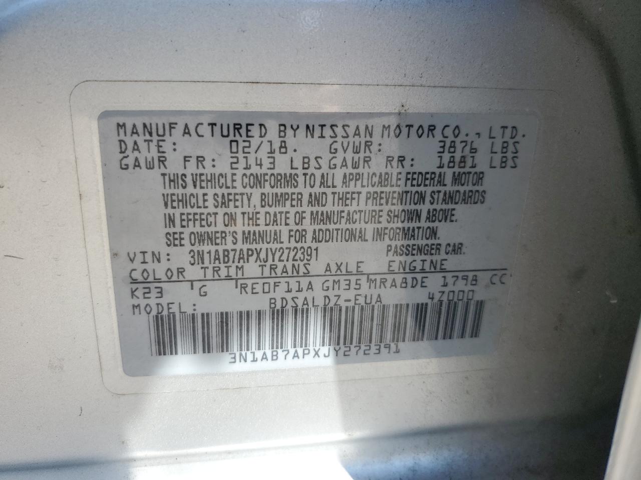 Nissan Sentra S Image 9