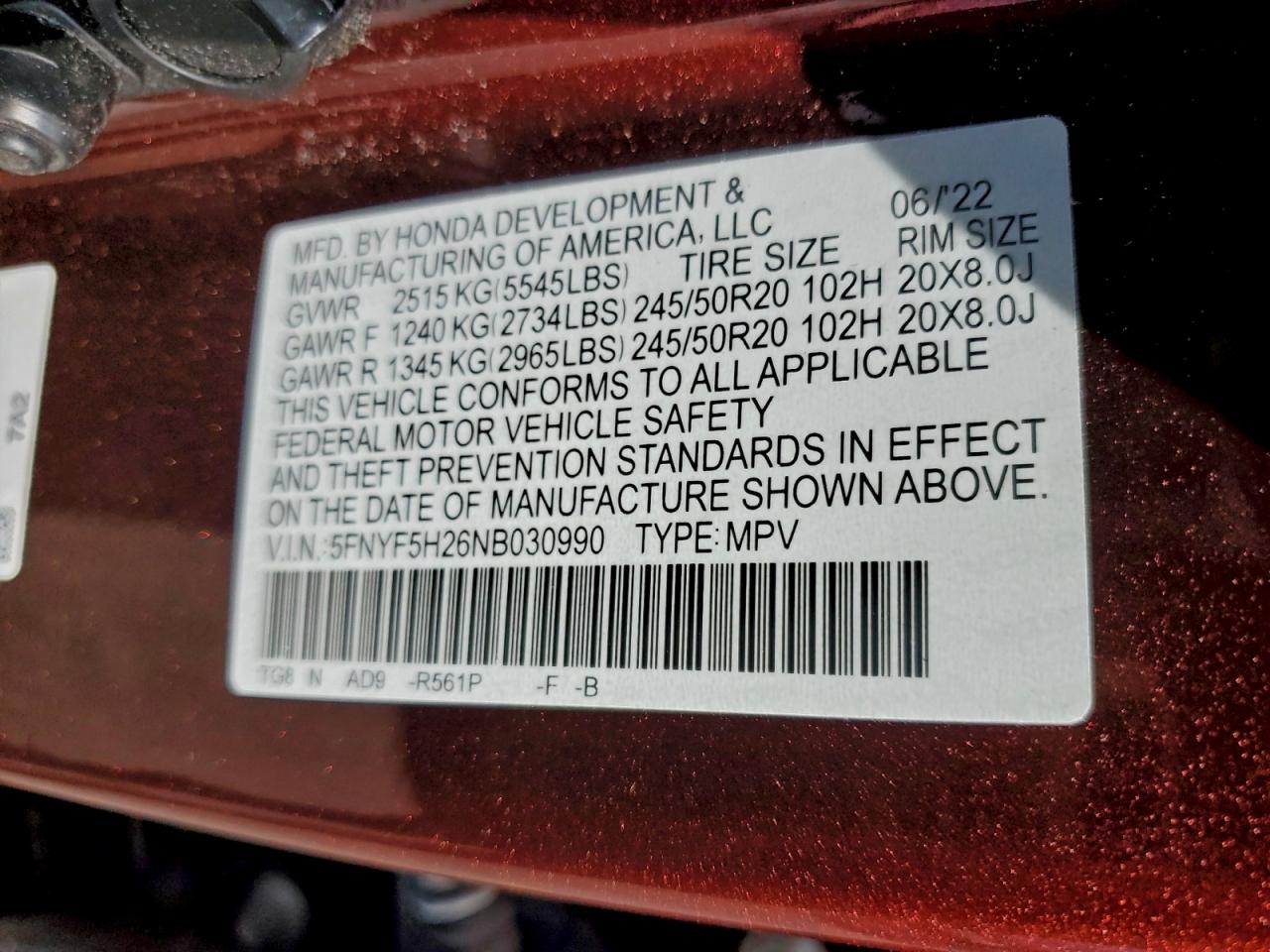 Honda Pilot Se Image 8