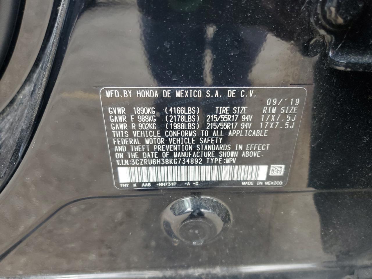 Honda HR-V Lx Image 13