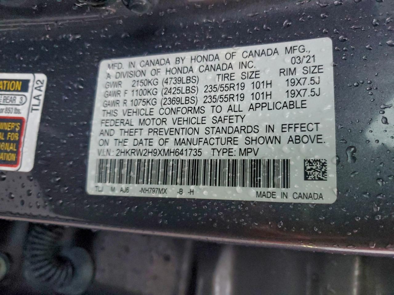 Honda Crv Touring Image 2