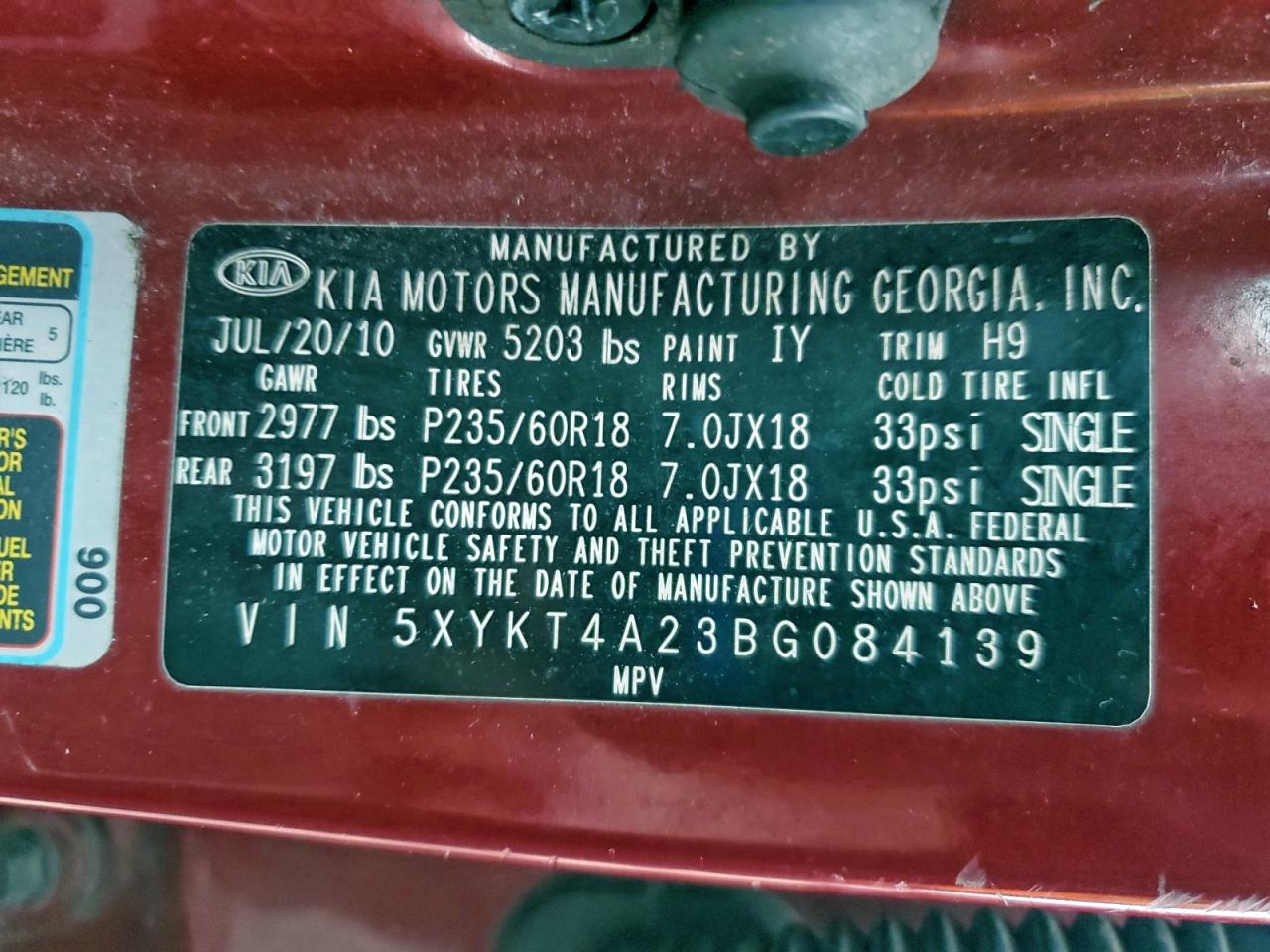 Kia Sorento Base Image 11