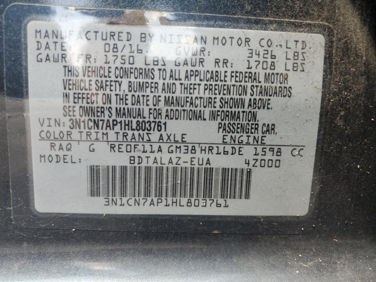 Nissan Versa S Image 9