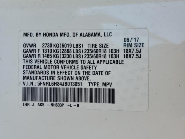 Honda Odyssey Touring Image 5