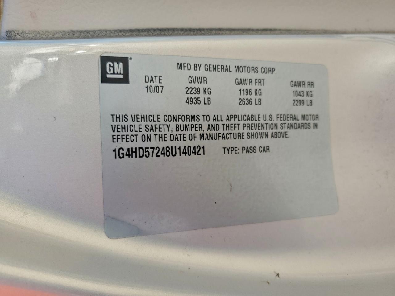 Buick Lucerne Cxl Image 2