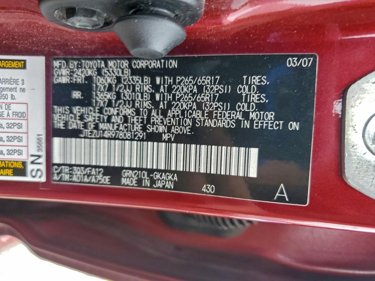 Toyota 4Runner Sr5 Image 13