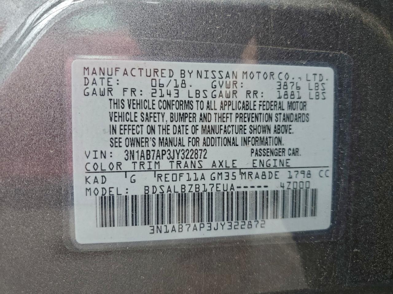 Nissan Sentra S Image 8