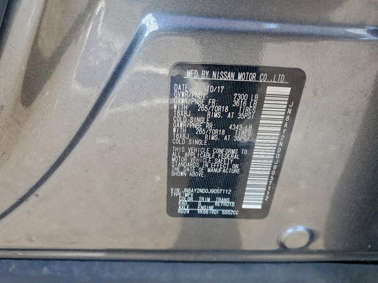 Nissan Armada Sv Image 8