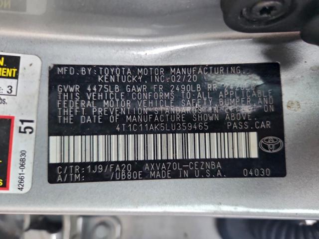 Toyota Camry Le Image 6