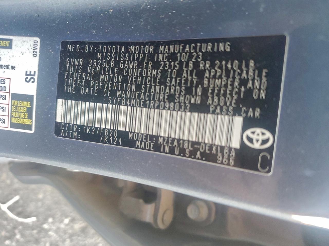 Toyota Corolla Le Image 5