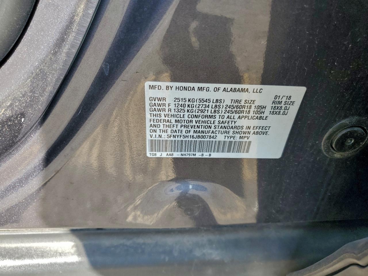 Honda Pilot Lx Image 6