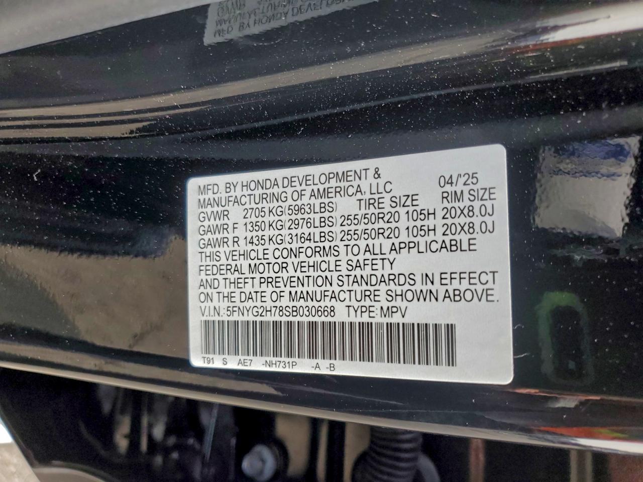 Honda Pilot Touring Image 11