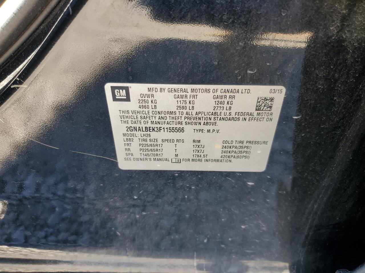 Chevrolet Equinox Lt Image 13