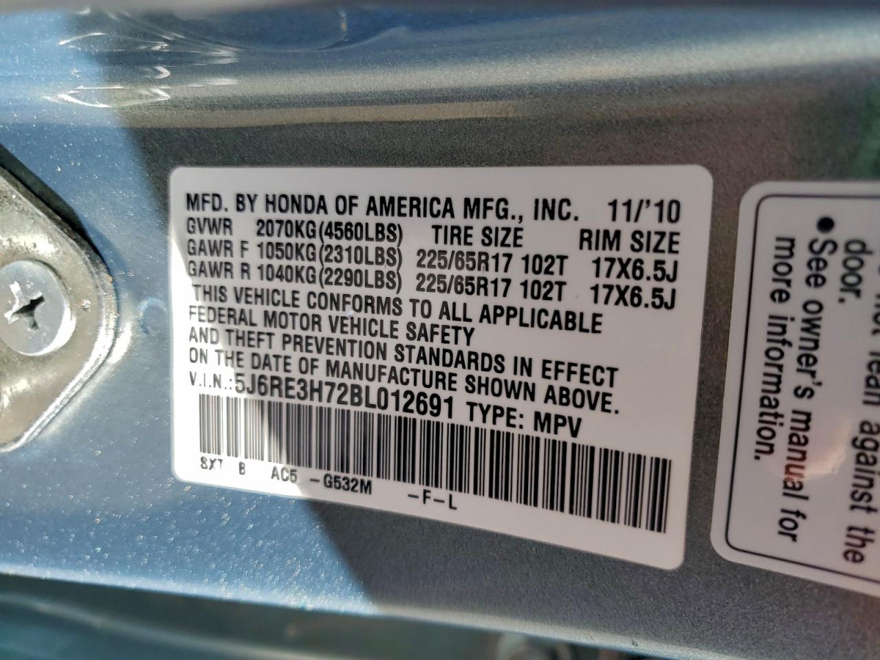 Honda Crv Exl Image 11